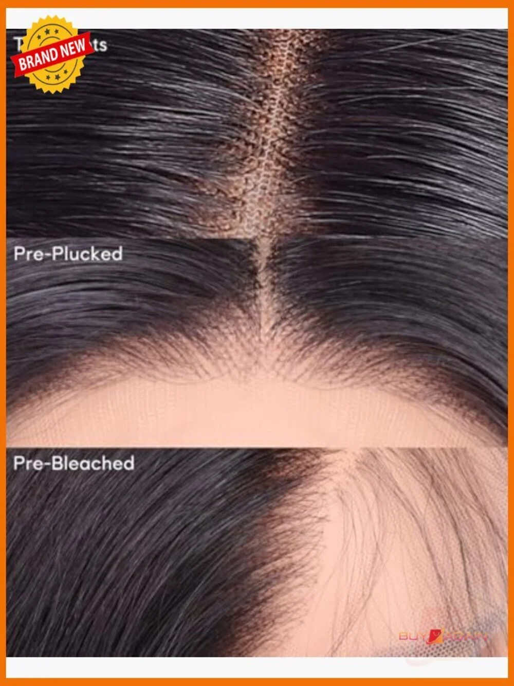 HD Lace Front Wig 220% Density 13x5 Straight Human Hair Pre Plucked 28inch